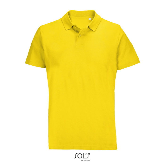 Polo unisexe personnalisé coton PULSE Jaune 1